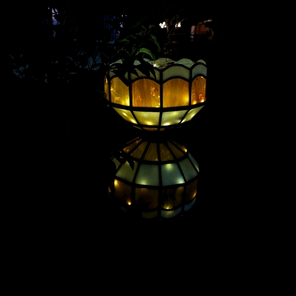 Stained Glass Solar Patio Light